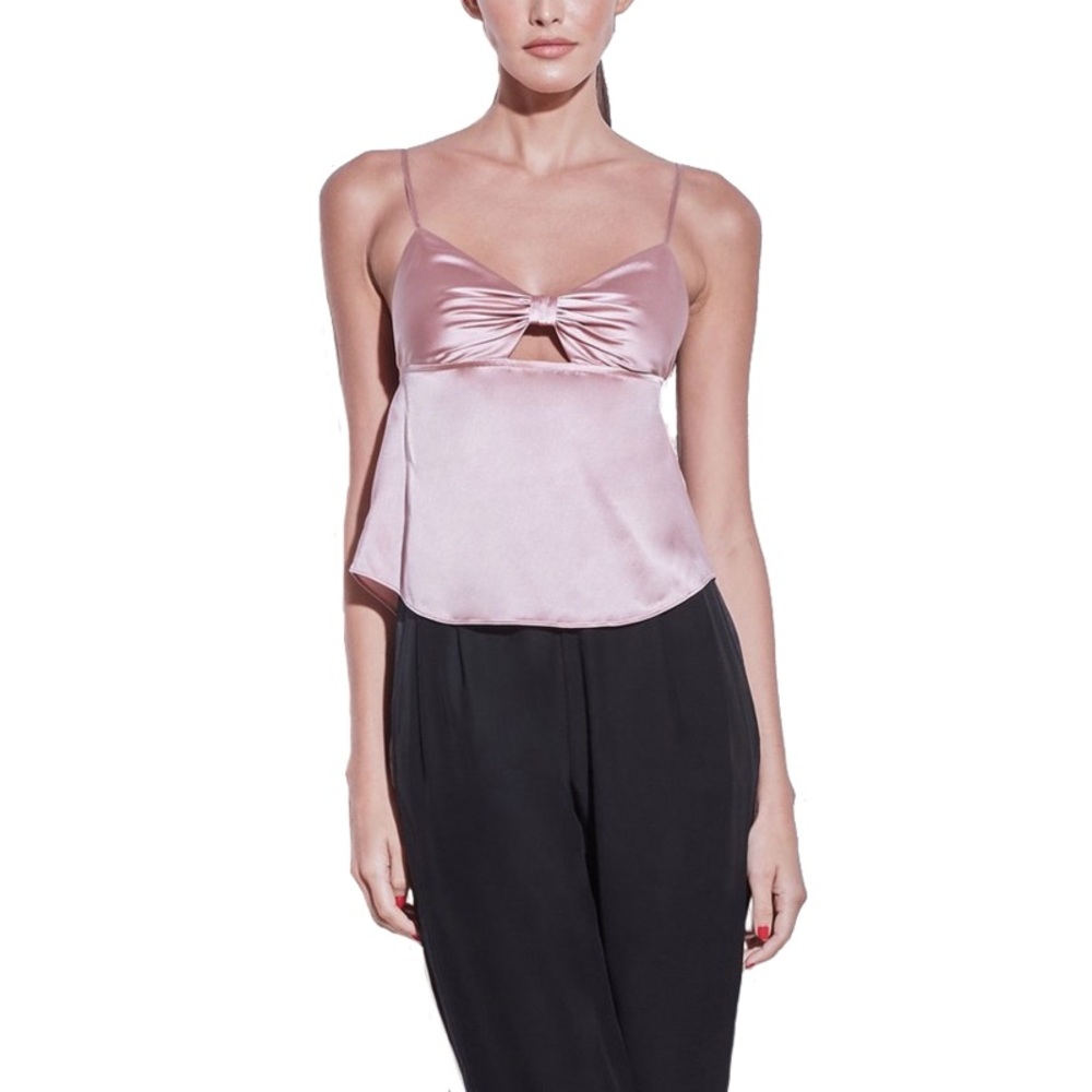 fleur du mal Bow Tie Cami - Rose Pink